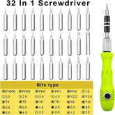 32 in 1 Precision Screwdriver Set with Handle – Multi-Bit Repair Tool Kit